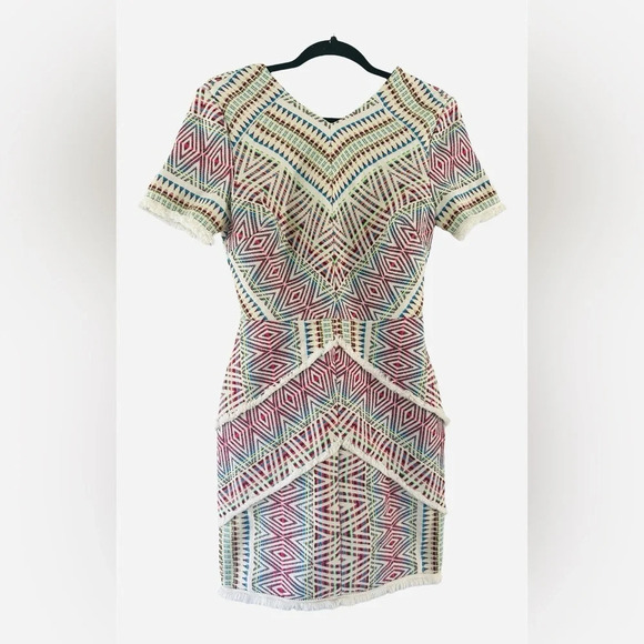 Adelyn Rae Anthropologie Woven Jaylene Lined Dress Multi Color Size Small - Picture 1 of 6